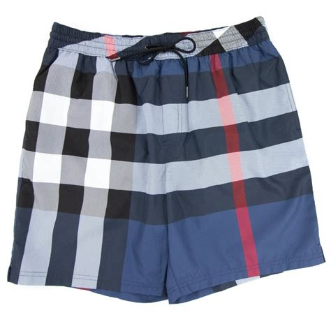 blue burberry shorts